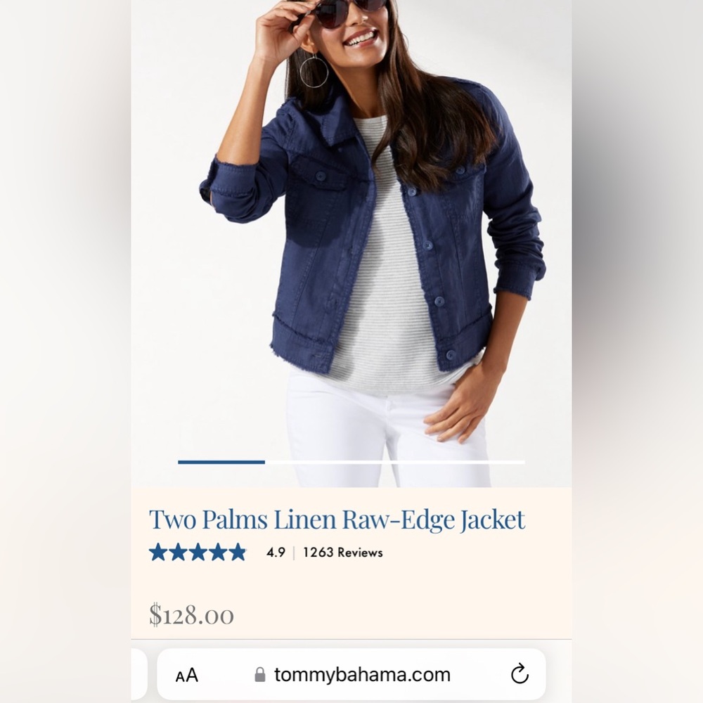 Tommy Bahama L button up jacket